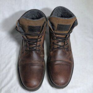 Bullboxer Sawyer Lace-Up Ankle Boot Brown/Cognac Leather - Men's 10